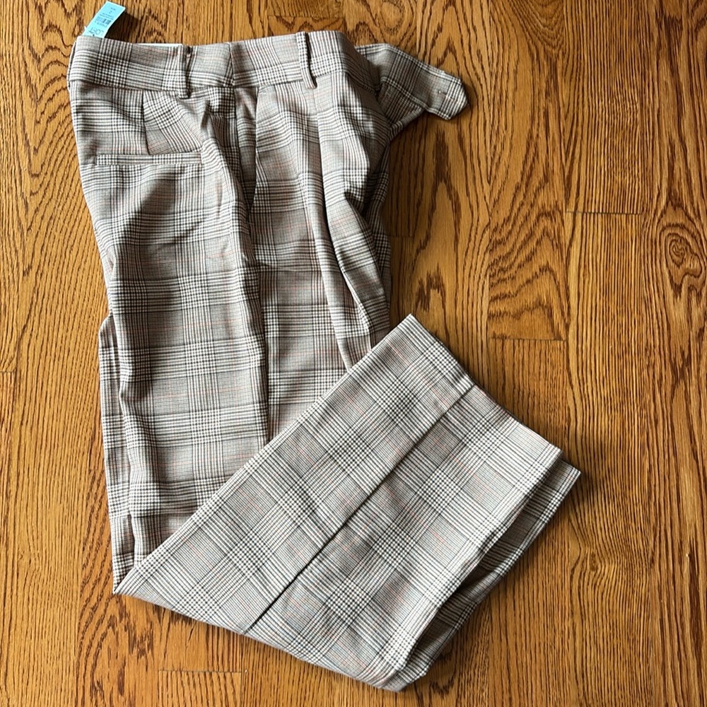 NEW! LOFT 2 Petite Peyton Trouser Pants plaid